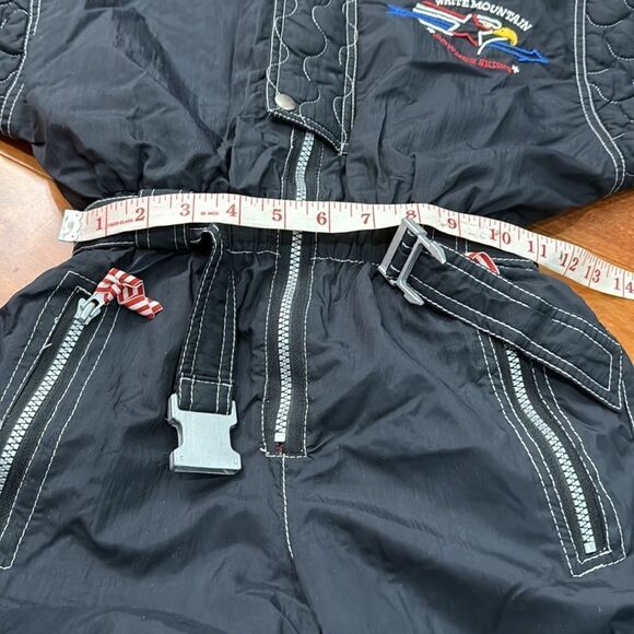 Vintage kids one piece white mountain powder skiing suit 6 - Picture 9 of 11
